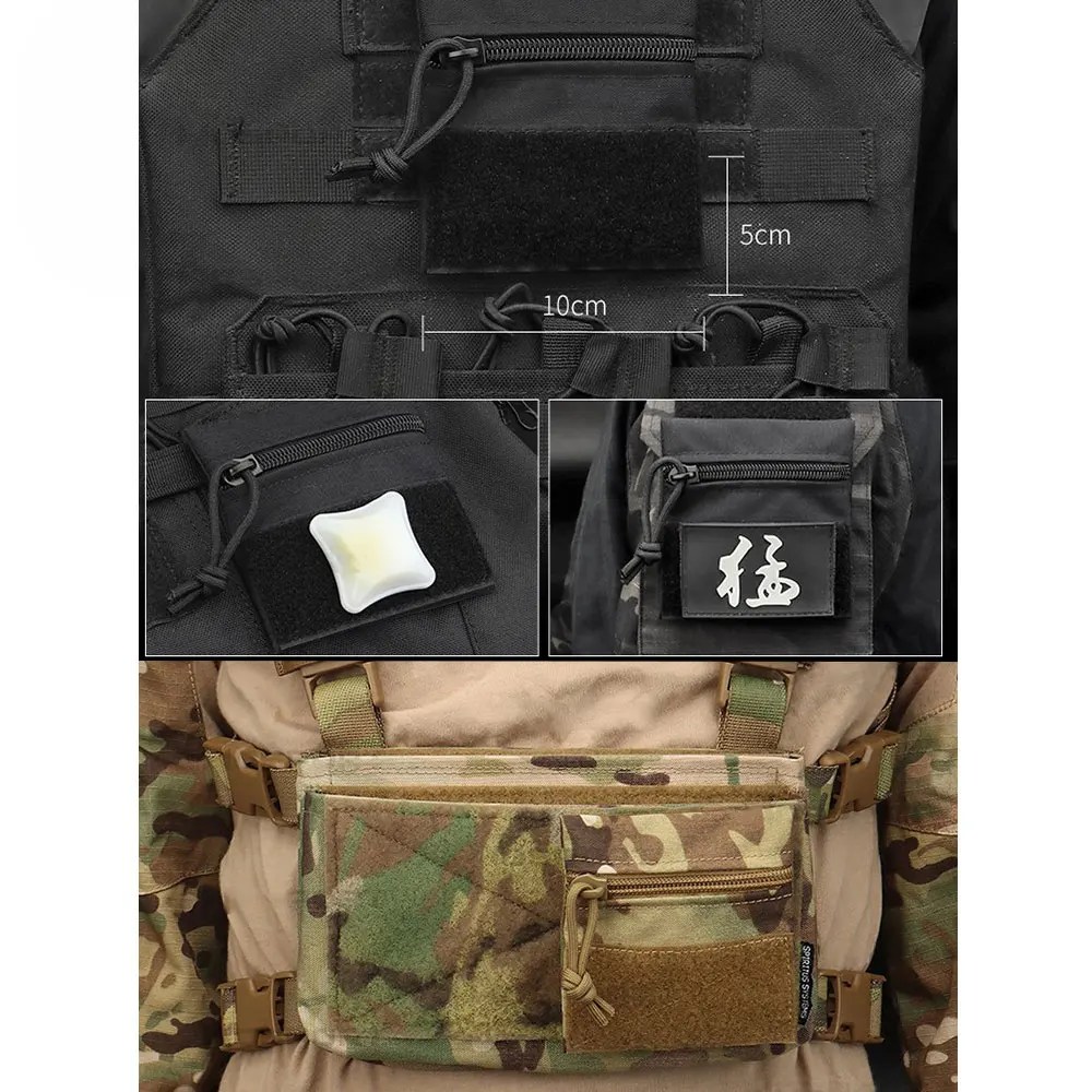 New Tactical Micro Candy Pouch S M L con Hook & Loop MK3 MK4 Vest Chest Rig Camouflage Portable Storage accessori da caccia in Nylon