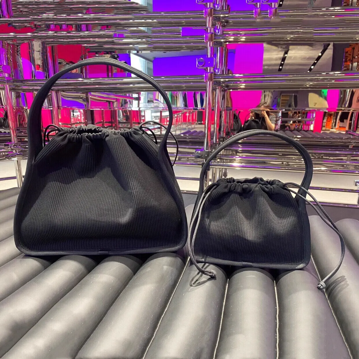 

Large Knitted Cuter Bag Dstring Casual oulder Bag Commuter Bag Ryan Underarm Bag Handbag Single oulder iPad Bag