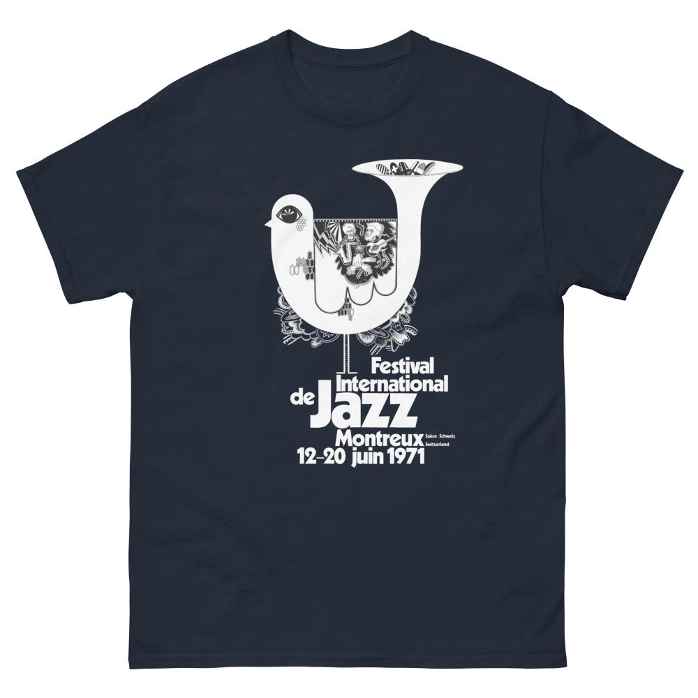 Montreux Jazz Festival Retro T-shirt | Retro Jazz T-shirt | 70s Style Music Enthusiast T-shirt | Jazz Fan Gift