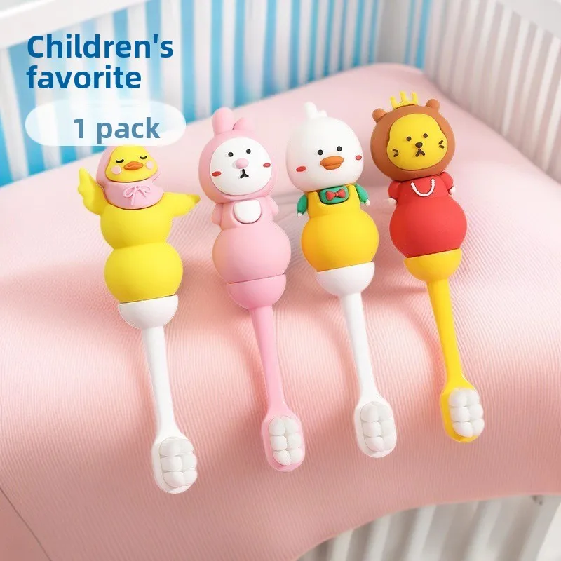

Nano-Bristle Toothbrush with Adorable Cartoon Design for Children Aged 0-3 Years
