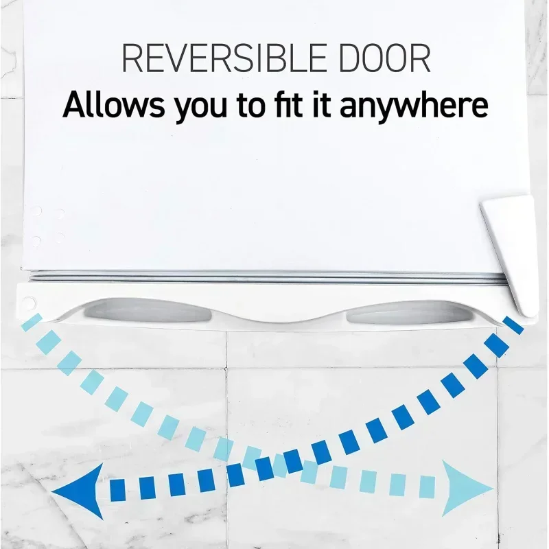 D2BCCongelatore verticale fresco commerciale, congelatore stand up da 6 piedi cubi con porta reversibile, bianco