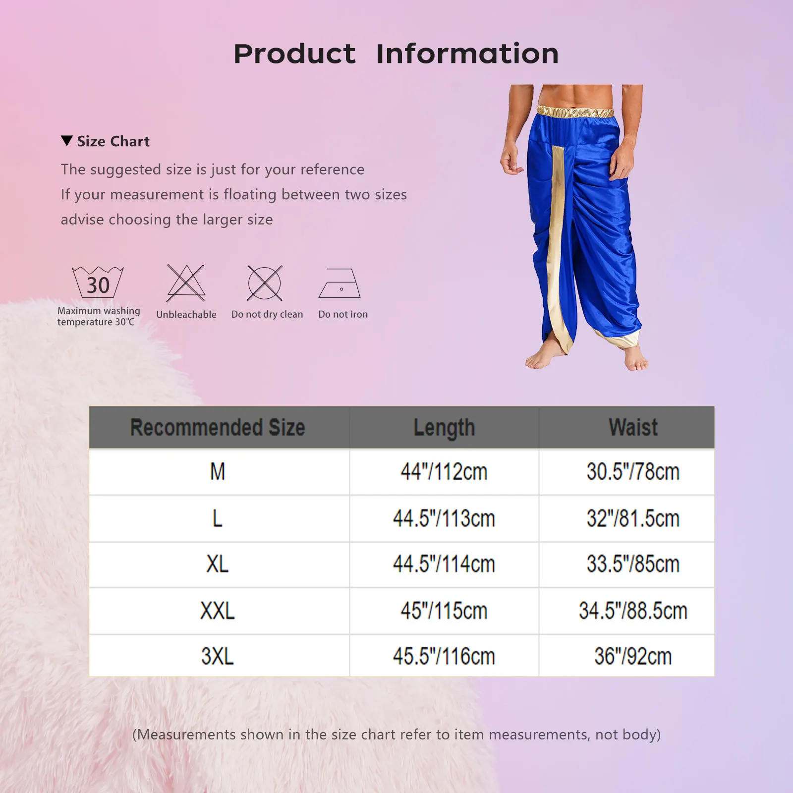 Adult Men Festival Indian Traditional Dhoti Pants with Dupatta Trousers Halloween Party Arabic Arabian Indian Cosplay Pants