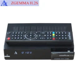 ZGEMMA H.2S DVB-S/lttwin tuner enigma2 Linux OS le plus rapide en cours d'exécution Satellite tv récepteur soutien monde tv récepteur