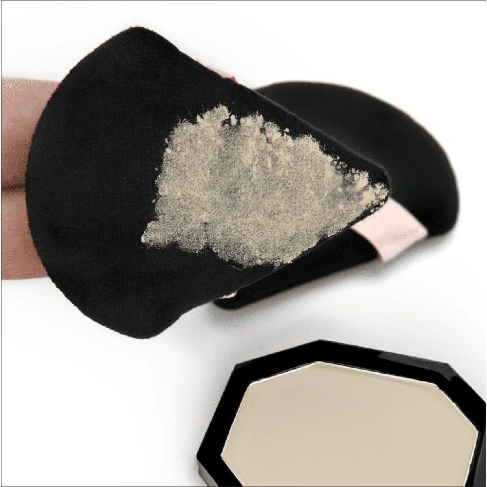 3er-Pack Präzisions-Make-up-Puffs, dreieckige Mikrofaser, weich, wiederverwendbar, loser Puder, gepresster Puder, Foundation, Concealer-Cremes