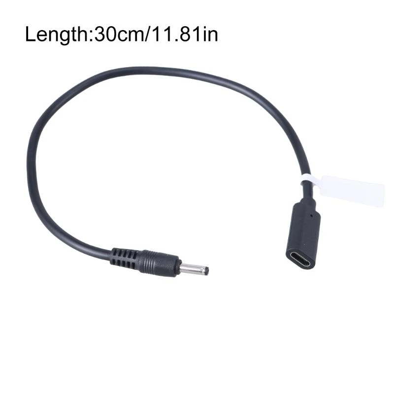  USB Type C Female Socket Head to DC35135 Male Extension Cable  9V 12V 15V 20V 3A