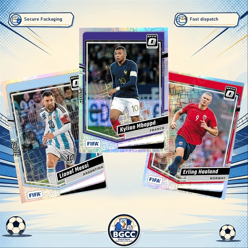 DIY Panini Homemade Football Collection Card FIFA World Cup Mbappe Messi Haaland Yamal Neymar Donruss Optical Series