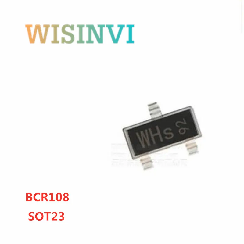 50PC BCR108 E6327 BCR108 marking WHs  ＆ BCR112 E6327 BCR112 WFs ＆BCR133 E6327 BCR133 WCs ＆BCR135 E6327 BCR135  WJs SOT23