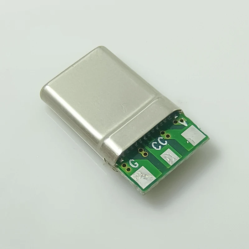 2-10PCS 3Pin Männlich Typ C Laptop Stecker 3 Solder Joint CC Pin CTOC5 Mit Kondensator Notebook Adapter PD drei Draht Lade Kopf – Detail 5