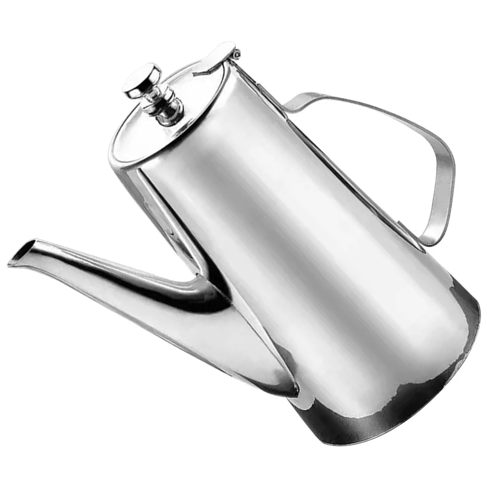 

Stainless Steel Teapot Water Pitcher Soup Kettle Wear-resistant Jug Handheld Stovetop Kitchen Cold Oil Pot Heat