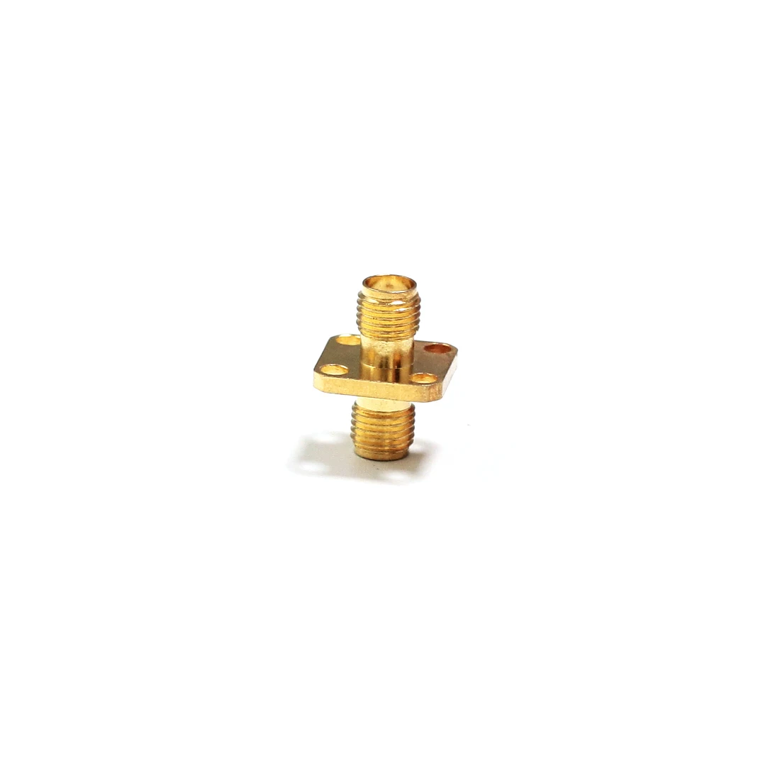 1pc SMA  Female to Female Jack RF Coax Adapter Modem Convertor Connector  4-hole Panel Mount Goldplated NEW Wholesale