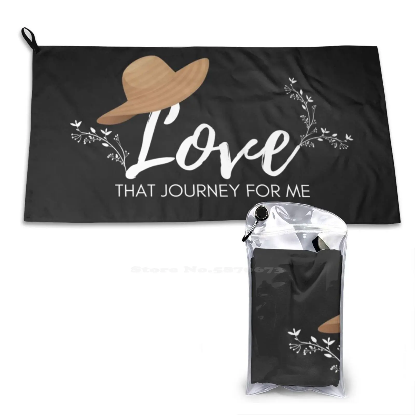 Love That Journey For Me Soft Towel Quick Dry Beach Towel Alexis Rose Journey David Rose Moira Rose Quote Hat Cute