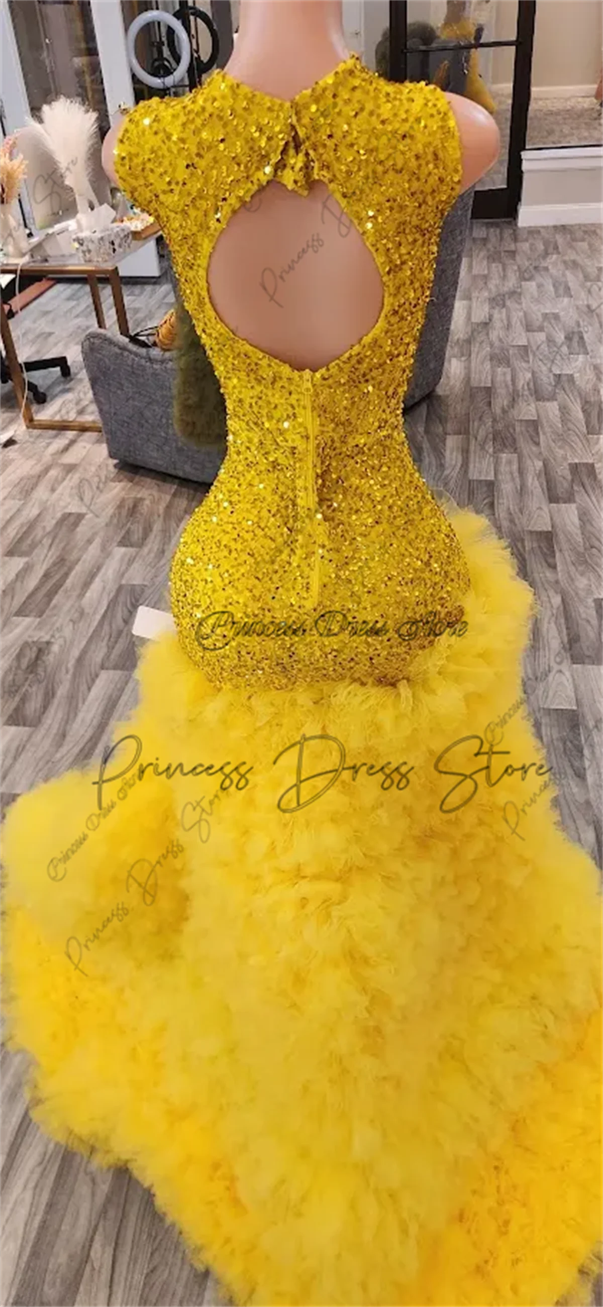 Robes de bal de luxe 2025 perles brillantes filles noires robes de soirée élégante robe de soirée sirène robes de soirée personnalisées