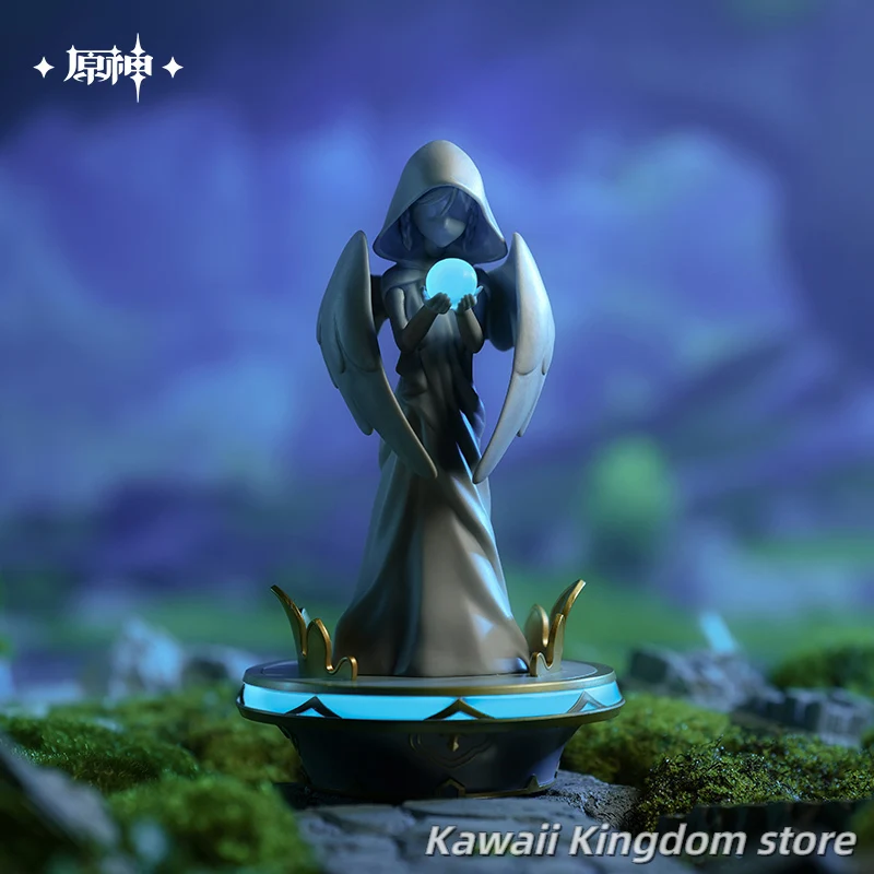 

【Официальная фигурка Genshin Impact 】Статуя семи, светящийся декор для рабочего стола, Коллекционная модель, игрушка в подарок для фанатов игр