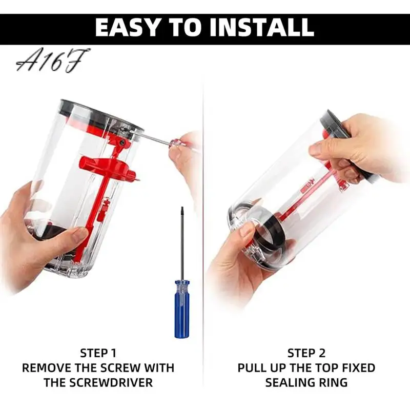 

A16F-Dust Bin Top Fixed Sealing Ring Compatible With V10 SV12 Replacement For Dyson Dirt Cup/ With V10 SV12 Filters
