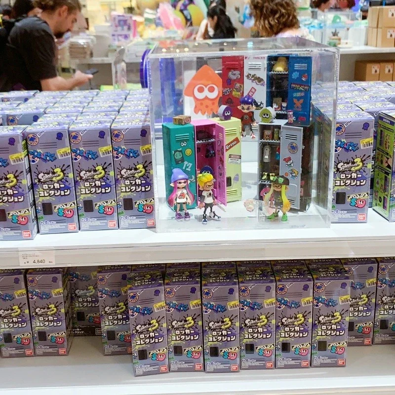 Japan Tokyo Osaka Genuine Bandai Splatoon Locker Locker Style Food Play Action Figures Children Toys Holiday Gift