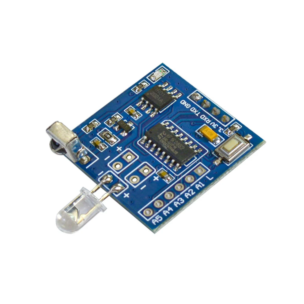 IR Infrared Decoder Module Encoding Board UART Remote Controller 6-10m Distance Copyer Support Air Conditioning TV MP3 Player