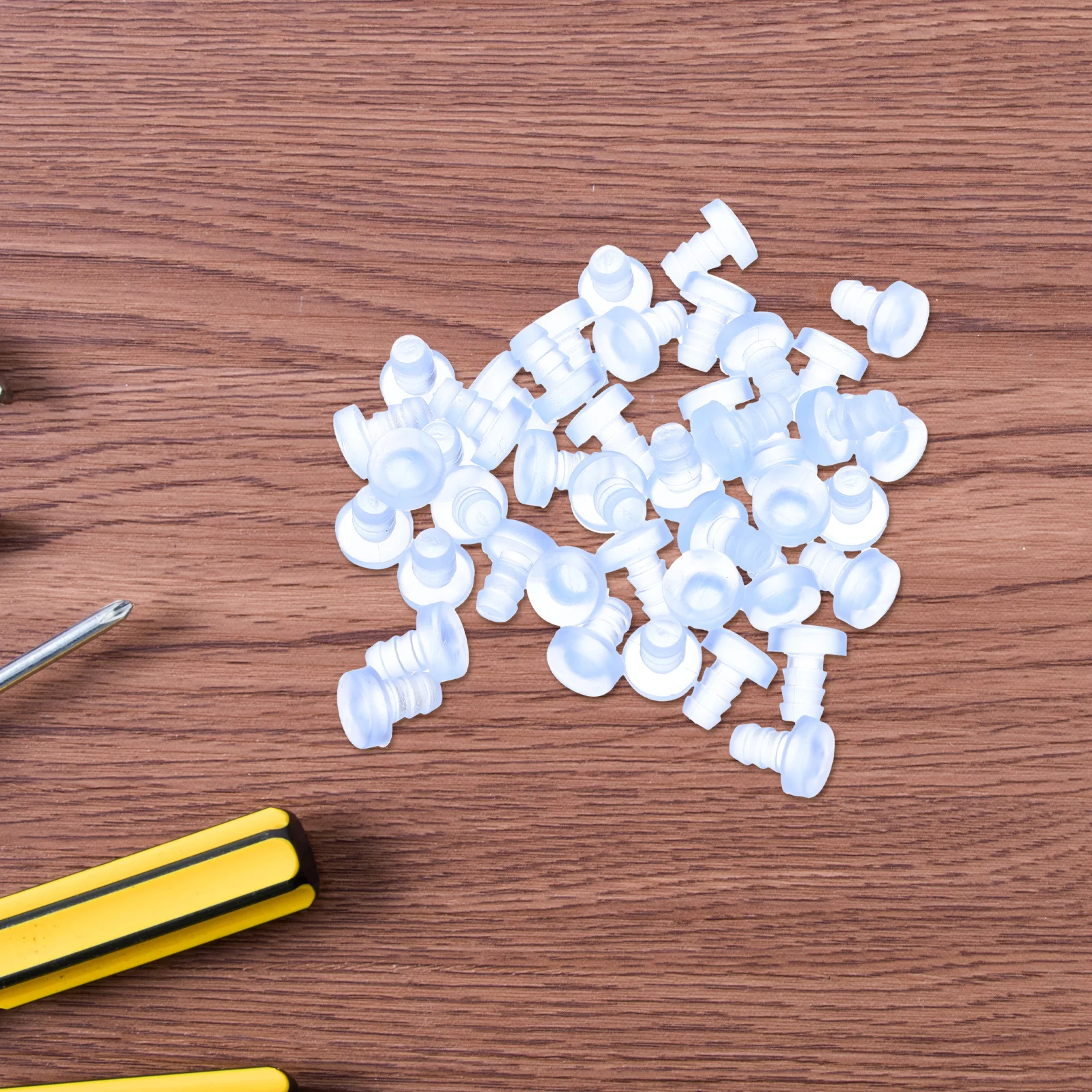 50 قطعة مسمار القدم الغبار المقابس واضح المطاط القابضون المضادة للانزلاق منصات ل كرسي الجدول أريكة الأثاث الساق حماة الطابق حامي