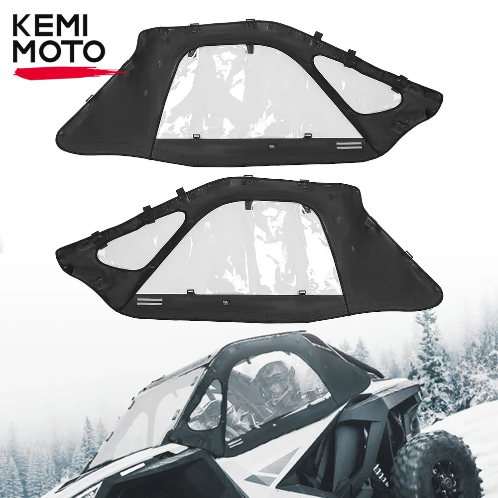

Water-resistant Soft Upper Door Set Kit KEMIMOTO UTV Compatible with Polaris RZR PRO XP, RZR PRO R 2020-2023 2024 2 seats