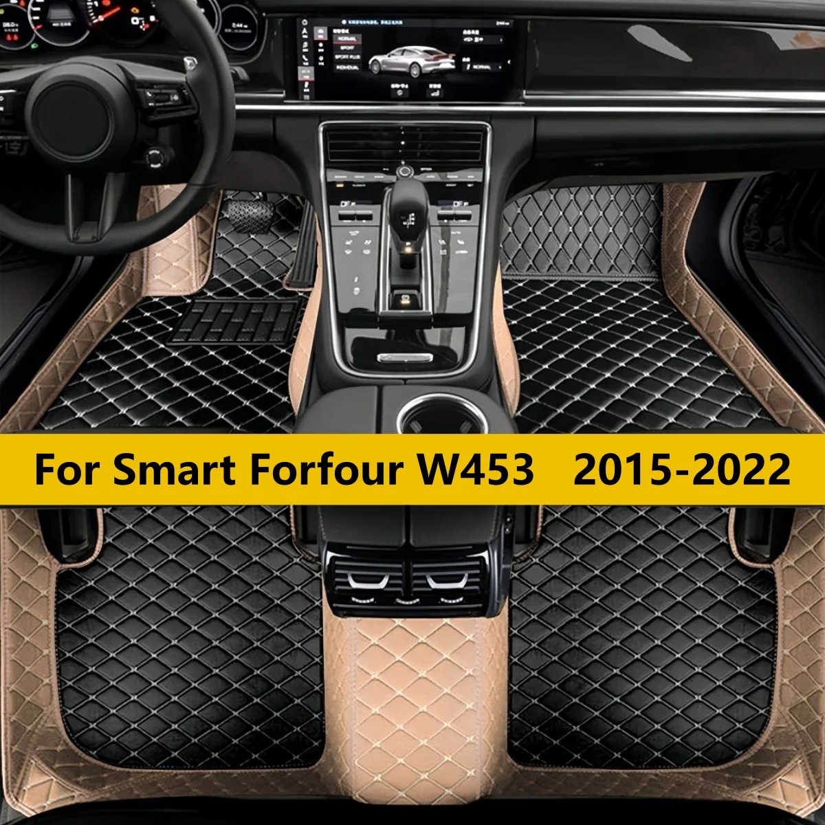 

Custom Car Floor Mats Fit For Smart Forfour W453 2015 2016 2017 2018 2019 2020 2021 2022 Auto Carpets Foot Coche Accessories