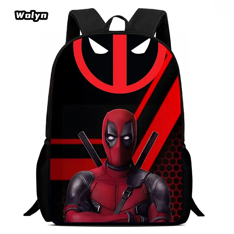 Anime D-Dead-P-Pool School Backpack ,Cartoon School Bags for Boys Girls ,Light Weight Child Backpack for Kindergarten Best Gift