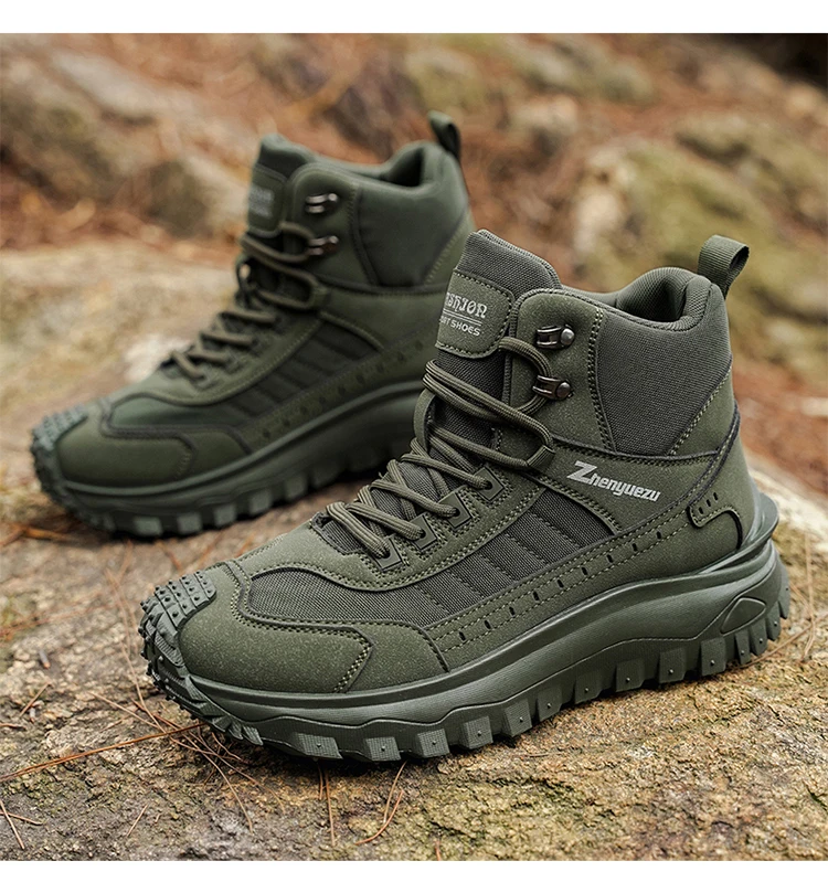 Neue Herbst-High-Top-Sport-Wanderstiefel in großen Größen, bequem mit dicken Sohlen, leicht und lässig, geeignet für tägliche Outdoor-Aktivitäten, Wandern, Reisen, Bergsteigen und Campingausrüstung für alle Jahreszeiten. – Detail 19