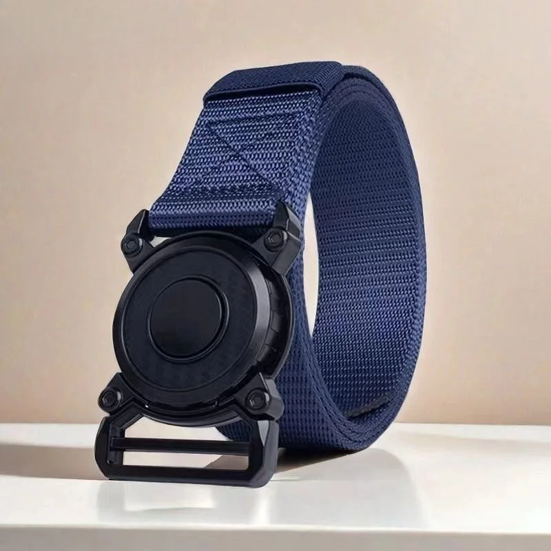 Ceinture tactique tendance avec boucle à dégagement rapide et sangle extensible, ceinture de travail multifonctionnelle en nylon pour hommes, idéale pour les activités de plein air au quotidien