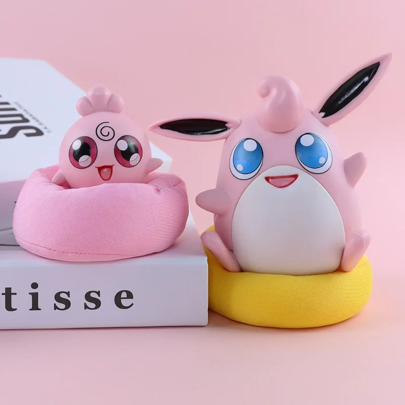 الغناء Jigglypuff تمثال الكرتون Jigglypuff سيارة الديكور كيس فول وسادة أنيمي البضائع هدية عيد عادية وأنيقة