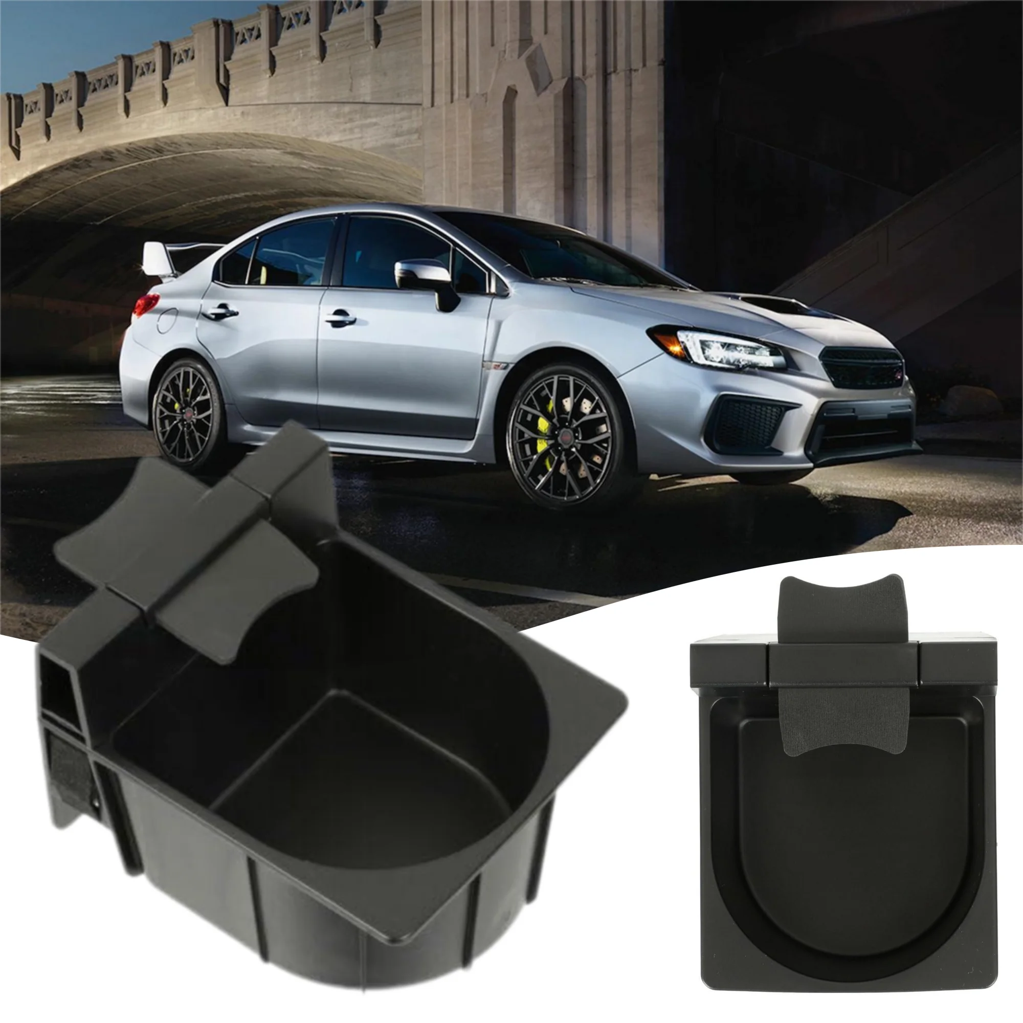 Compartimento central para coche, portavasos de agua, inserto de plástico 66155AG010 para Subaru Impreza WRX Sti 2008-2018