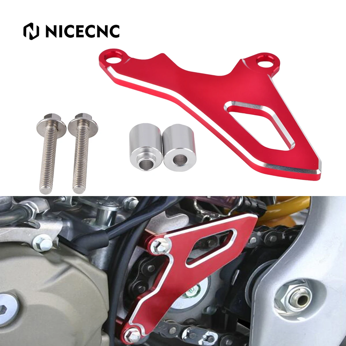 

NICECNC For Honda CRF450R 2005-2007 CRF450X 2005-2017 CRF150R 2007-2020 CRF 150R 450R 450X Motorcycle Front Sprocket Cover Guard