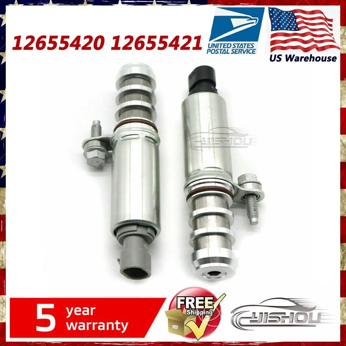 

2pcs/lot 12655420 12655421 New Car Camshaft Position Actuator Solenoid Valve For Pontiac G6 Solstice Saturn Sky Vue Aura Ion