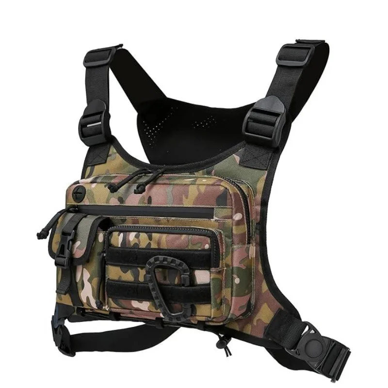 Tas Dada Outdoor Untuk Pria dan Wanita, Rompi Taktis Untuk Lari, Bersepeda, Tas Dada EDC Untuk Olahraga dan Latihan