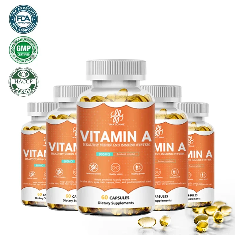 Essential Nutrition Vitamin A 7500mcg Capsules High Potency Vitamins Supplement Great for Immune, Skin, Eye Support ,Non GMO