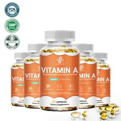 Essential Nutrition Vitamin A 7500mcg Capsules High Potency Vitamins Supplement Great for Immune, Skin, Eye Support ,Non GMO