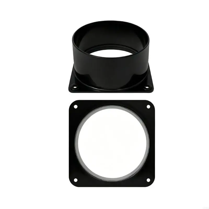  Straight Air Vent Duct Connectors Flange Easy Installation Air Outlet Adapter Plastic Ducting Tool Flange Enduring
