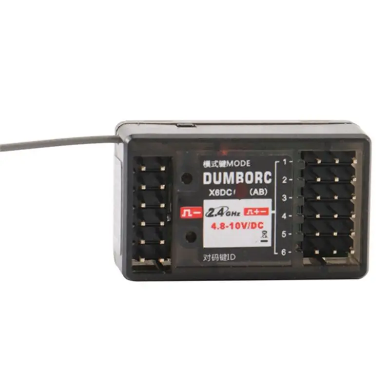 DT23 for DumboRC X6DC 2.4G 6CH Receiver with LED Strip Light Control Board for RC Car Transmitter Replacement