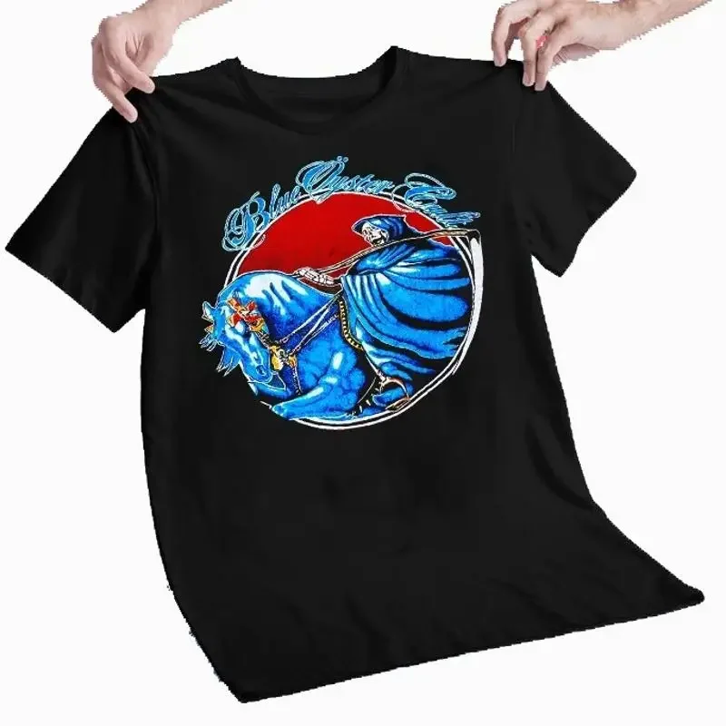 BLUE OYSTER CULT Black T shirt Heavy Cotton All Size S M L 2345XL