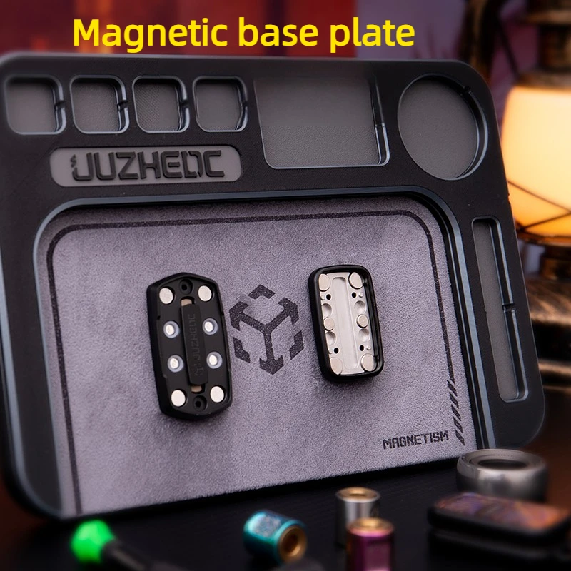 매트릭스 EDC 다기능 스토리지 스탠드 EDC 핑거팁 푸시 카드 자이로스코프 스토리지 백 스트레스 해소 장난감