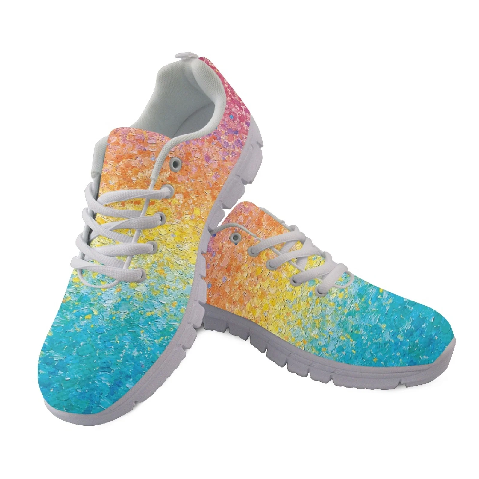 Coloranimal Comic Pop Art Print New Trend Running Shoes Women Running Shoes Breathable Running Sneakers for Mens