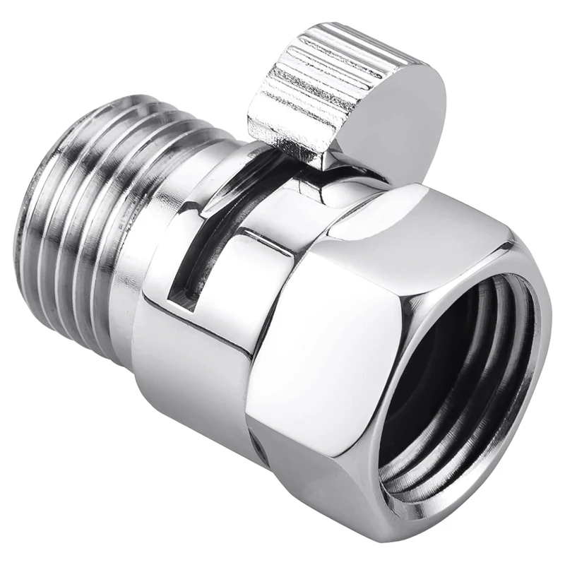 Shower Head Shut Off Valve G1/2 Flow Pressure Regulator For Handheld Shower Bidet Sprayer