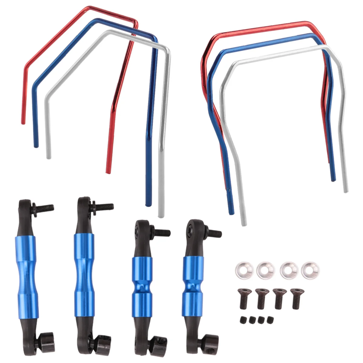 Voorste En Achterste Sway Bar Kit Slf311 Voor Traxxas 4X4 Schuine Stampede Rustler Rally Rc Auto Upgrade Onderdelen