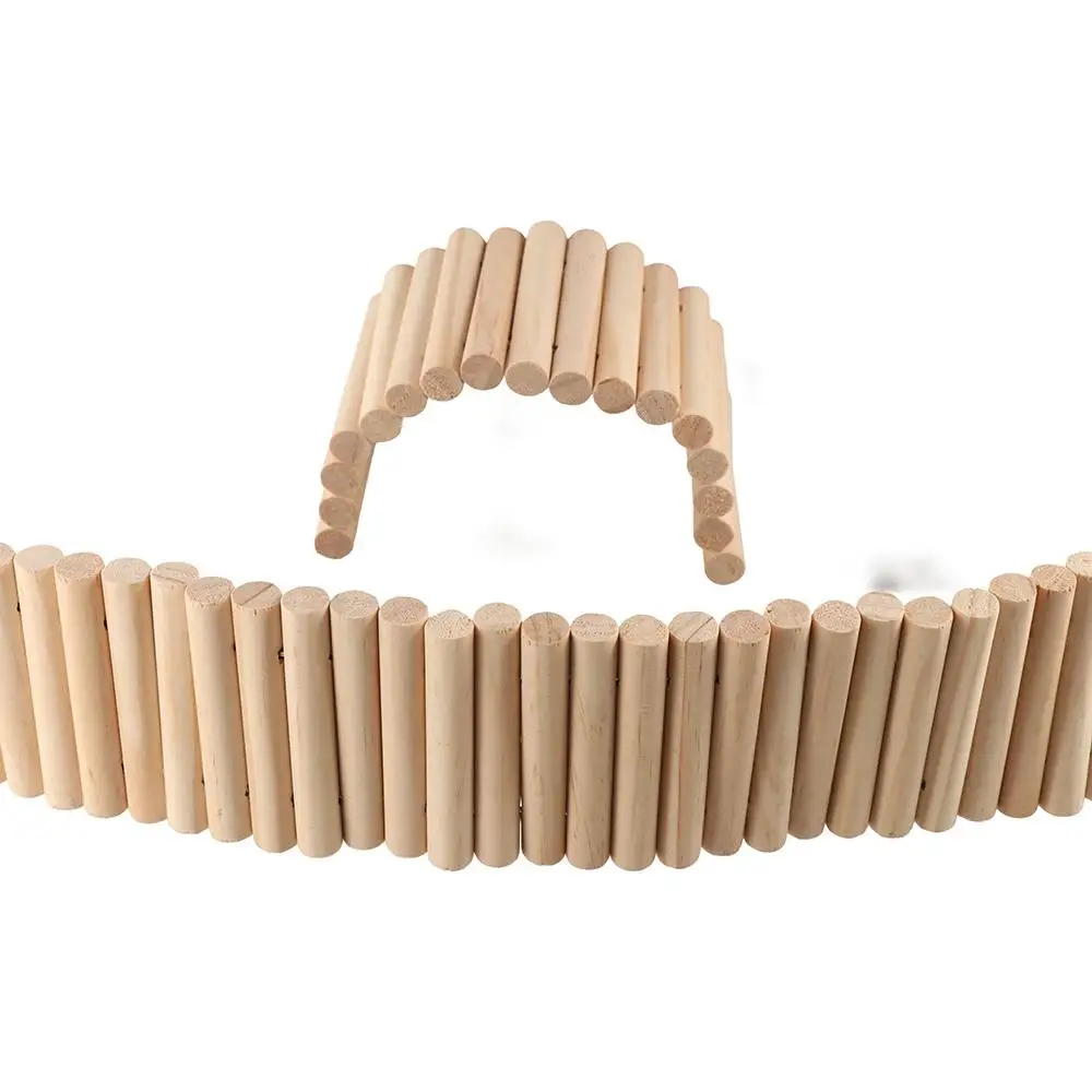 

Wooden Hamster Climbing Ladder Multifunctional Easy To Install Hamster Suspension Bridge Wire Series Connection Bendable