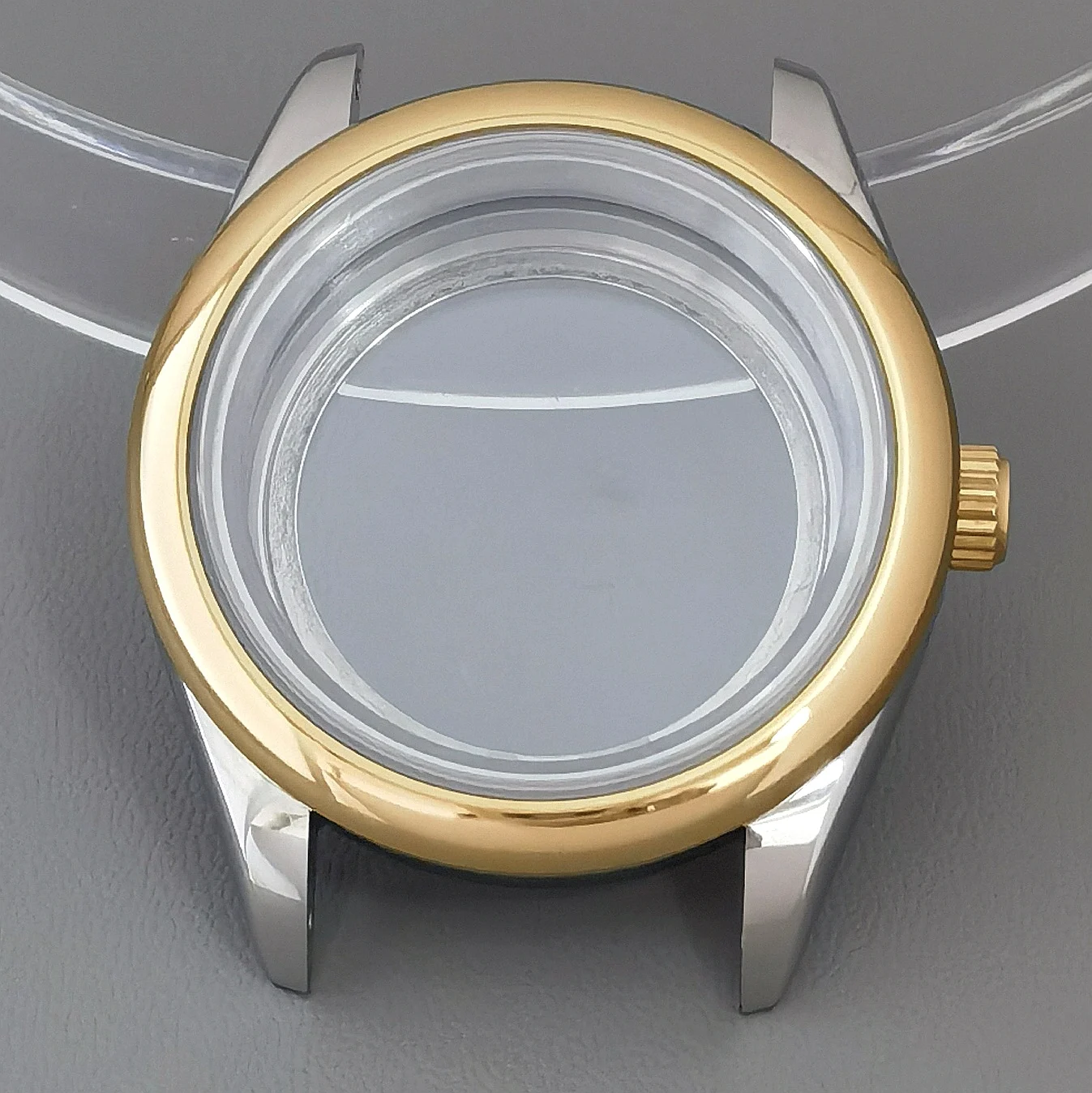 Stainless Steel Case Polished 36mm/39mm Sapphire Crystal Rotating Back Suitable for NH35 NH36 Automatic Movement