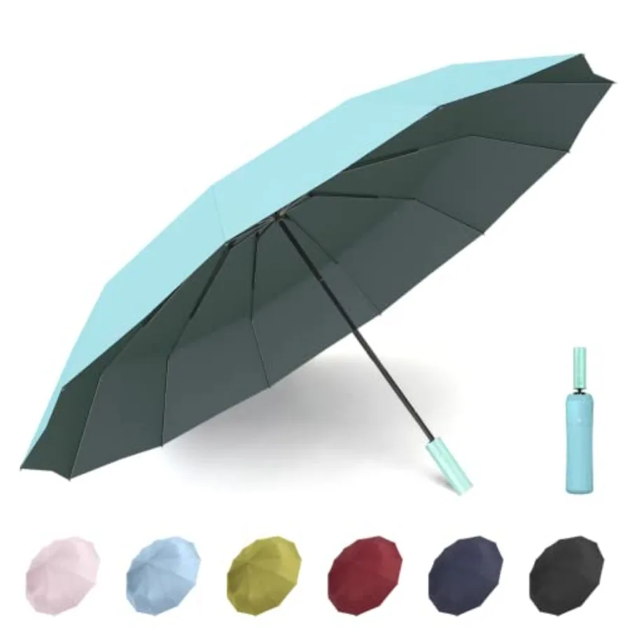 

Mini Travel Umbrella Purse with Case Compact, Lightweight, UV Umbrella UPF 50+ Sun Protection, Windproof Portable Parasol for W