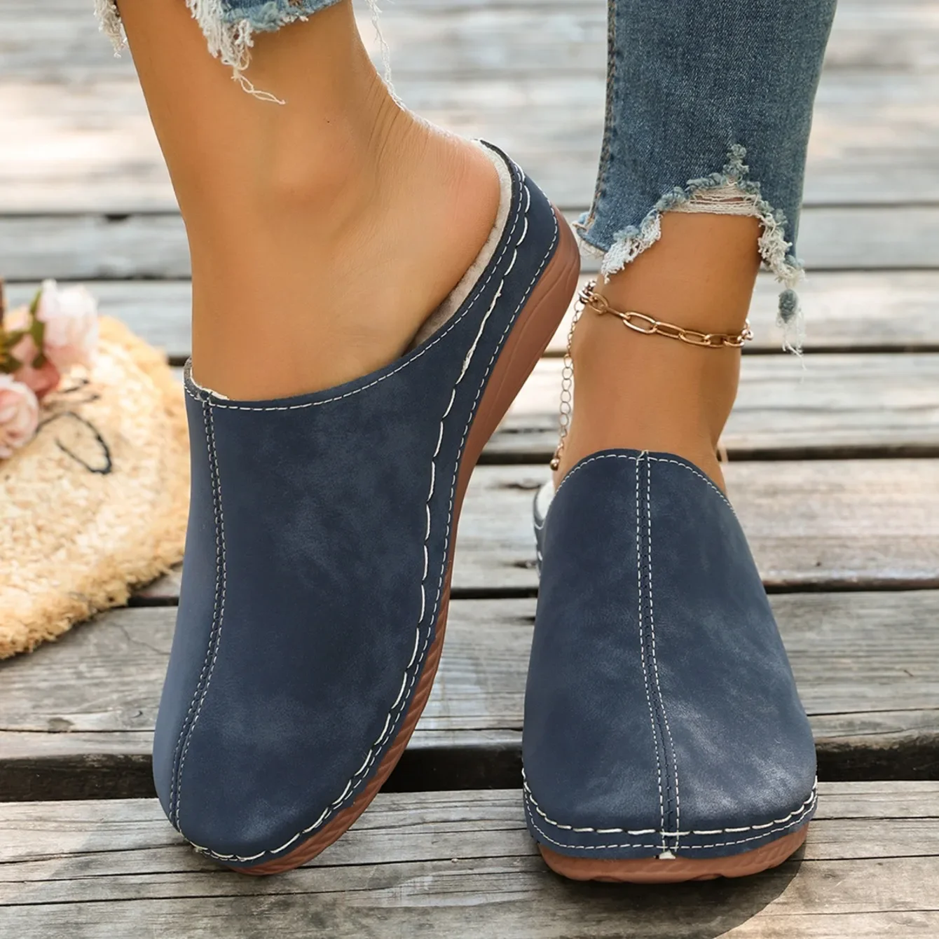 2026 Sommer Damen Pantoffeln Strand Designer Schuhe Damen Casual Plateau-Sandalen Bequeme Slip-On Mode-Slides Damen Mules – Detail 8