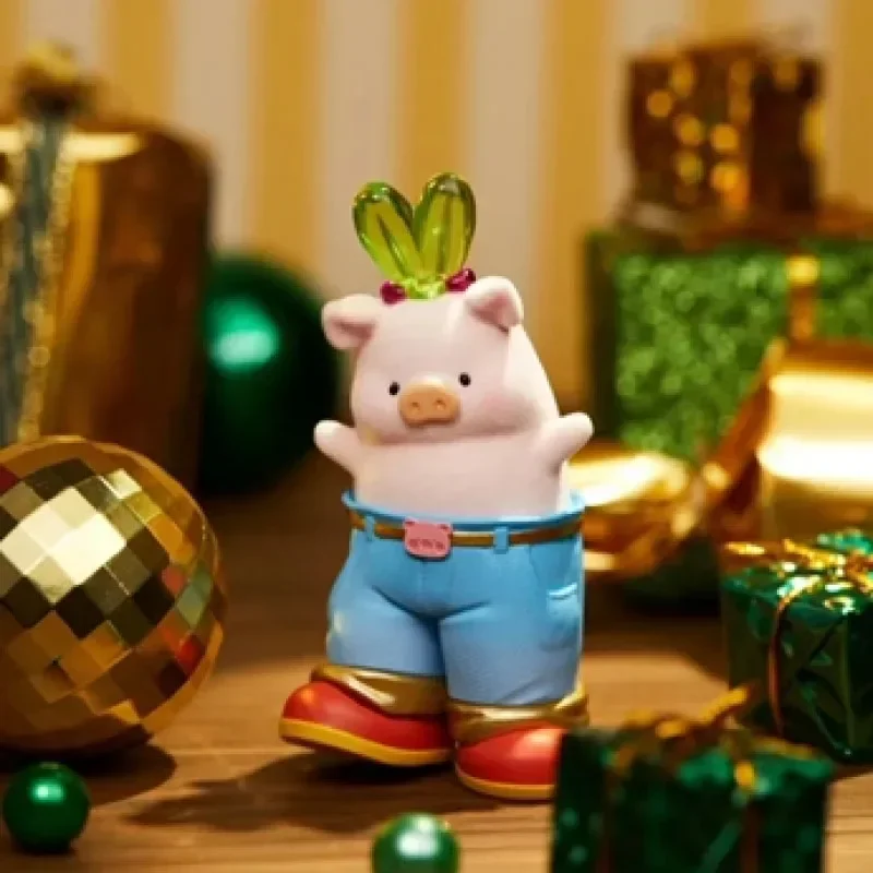 

Lulu Pig Happy Hour Series Blind Box Toys Kawaii Anime Action Figure Surprise Mystery Box Dolls Girls Gift