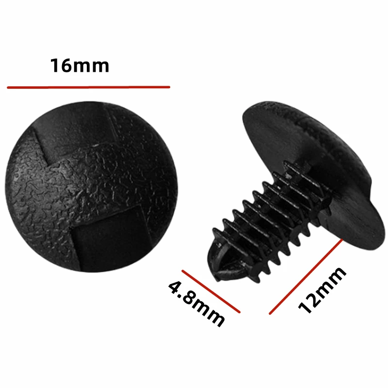 

OEM 20Pcs For 4.8mm Hole Universal Car Boot Trunk Retainer Clips Plastic Auto Clip Bumper Fasteners A62