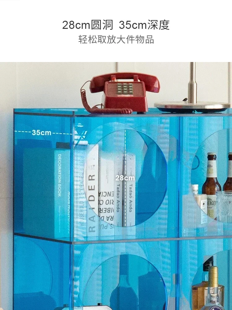 Acrylic wine figure cabinet small side cabinet against the wall floor creative storage cabinet