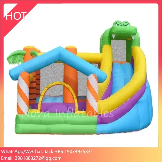

Party Supplies Birthday Children's Paradise Animal Park Inflatable Water Slide Castle Bounce Castle