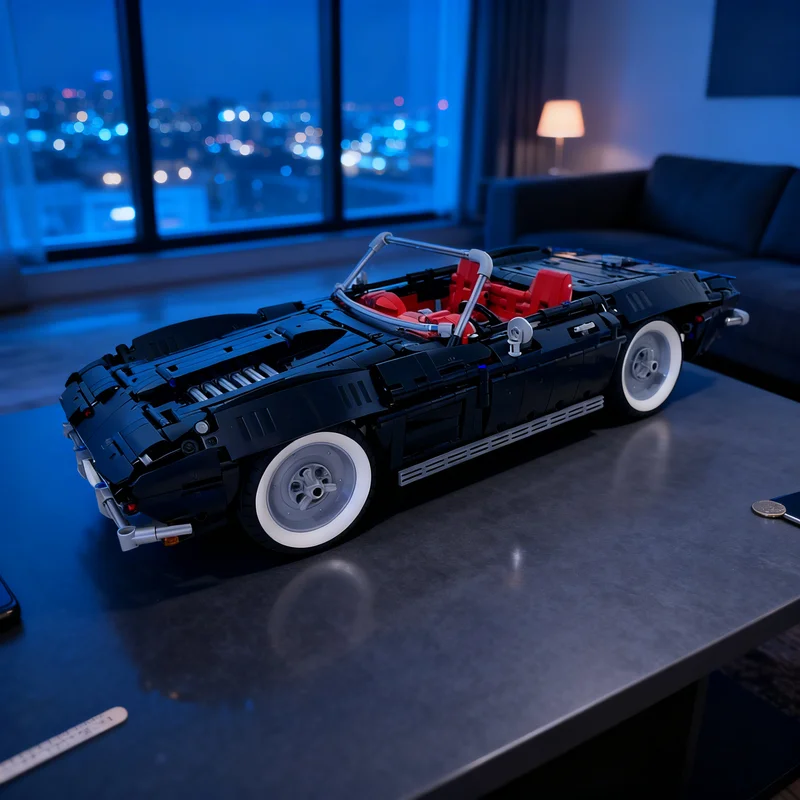 2121 Teile MOC Corvette C2 Cabrio Technisches Modell Bausteine Konstruktionsspielzeug Zusammenbau Weihnachtsgeschenk Kreative DIY-Idee