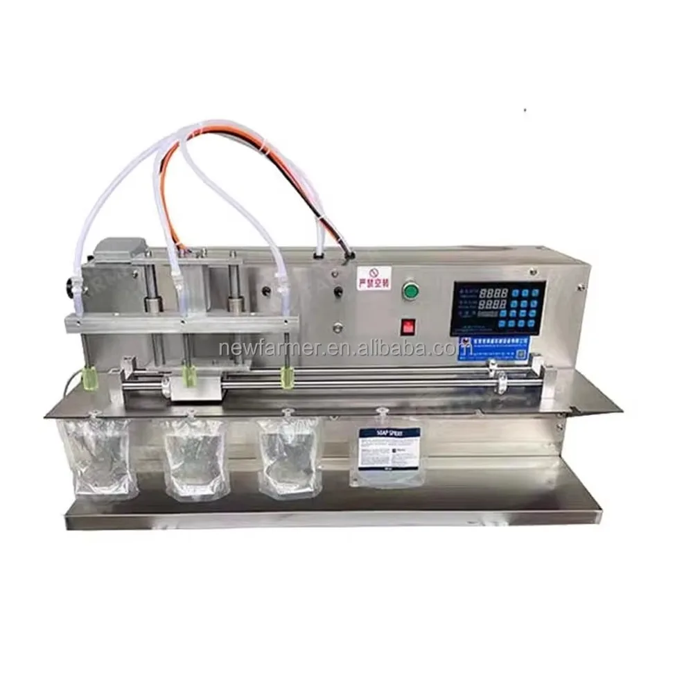Small Semi-automatic Liquid Filling Machine Juice Detergent Bag Pouch Filler for Small Business Easy Operation High